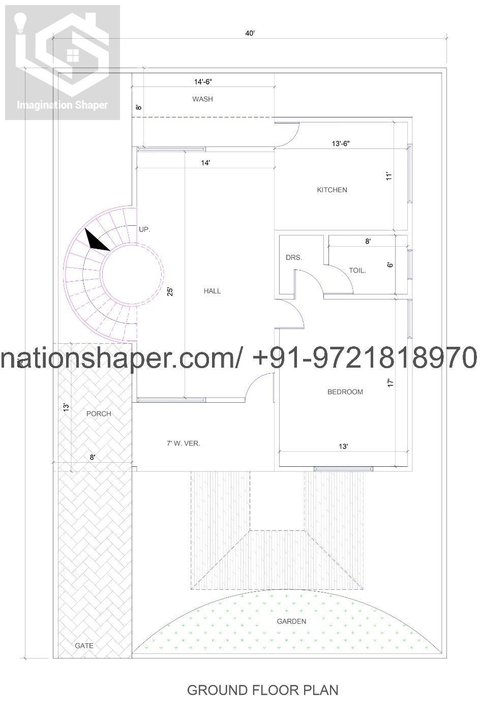 40x60-small-home-blueprints-ground-floor-1557